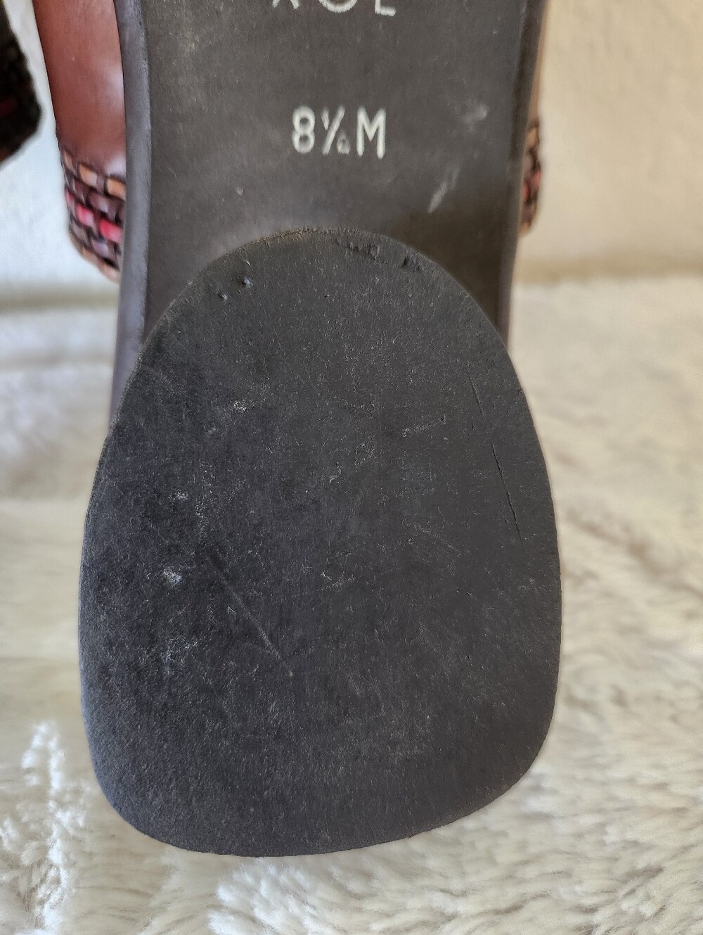 Brighton Brown Leather Slide Sandals Size 8.5 - Picture 10 of 13